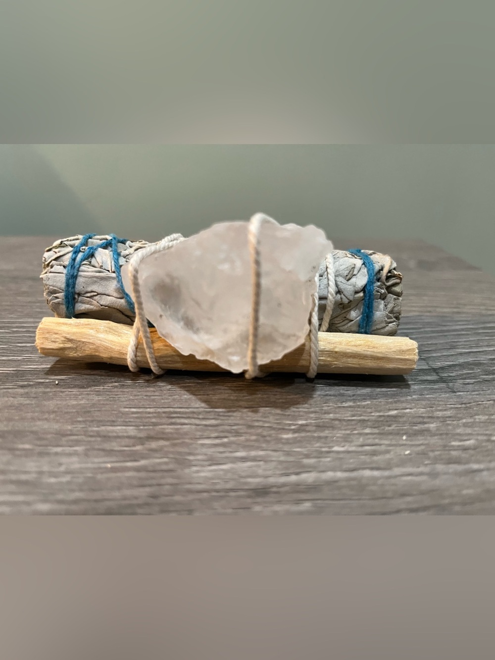 Sage Bundle with White Himalayan Salt and Palo Santo - Picture 3 of 3